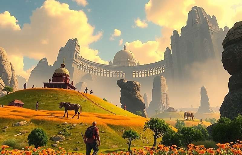 Saffron Saga Indian Trek real-world impact showing players with saffron they grew after learning from the game